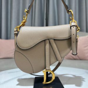 Dior Saddle Bag in Grey
