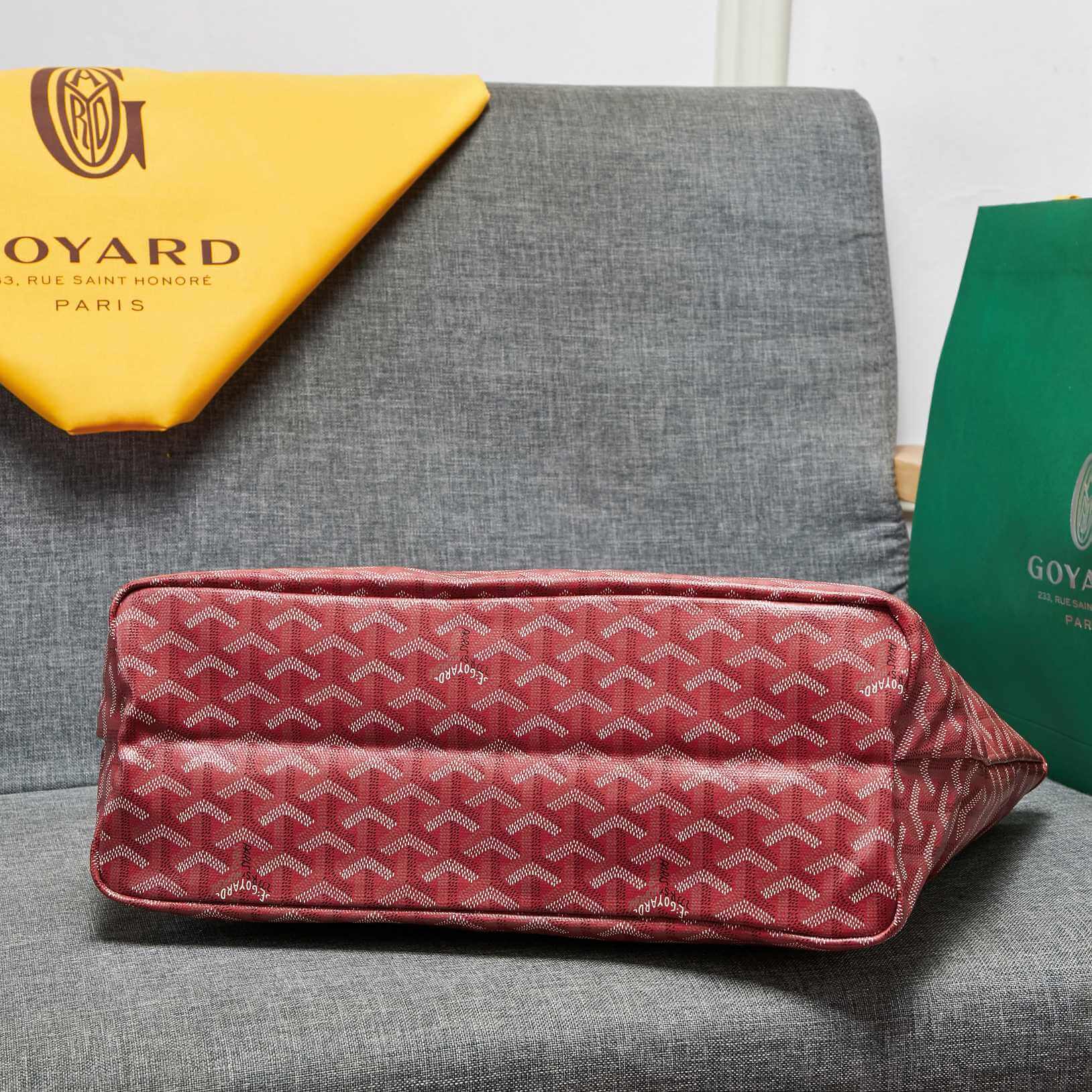 Goyard Tote Large Red Bag - Image 3