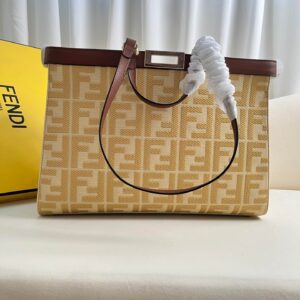 Fendi Women’s X-tote Bag In Canvas With Thread-embroidered Ff Monogram