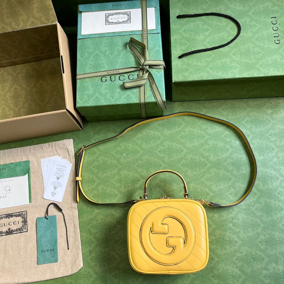 Gucci Blondie Top Handle Yellow Bags - Image 6