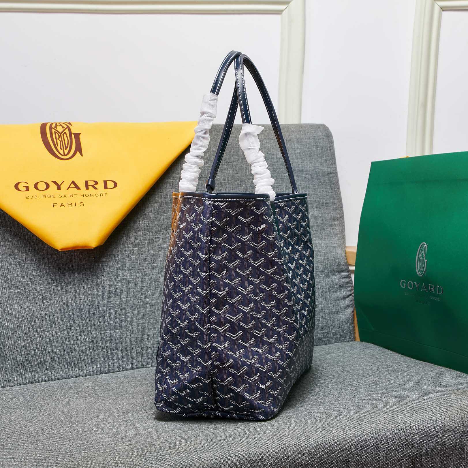 Goyard Tote Large Blue Bag - Image 6
