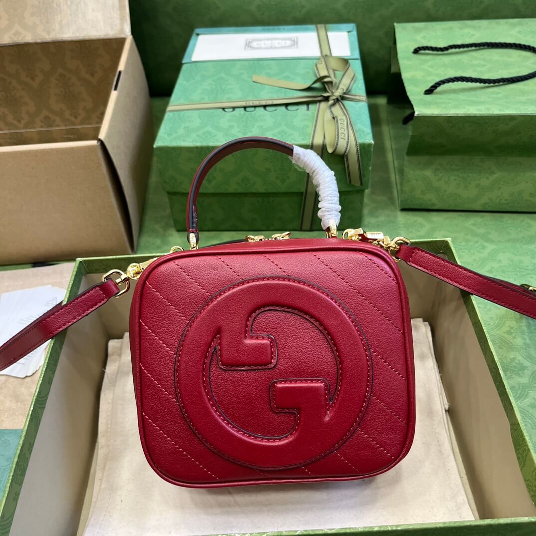 Gucci Blondie Top Handle Red Bags