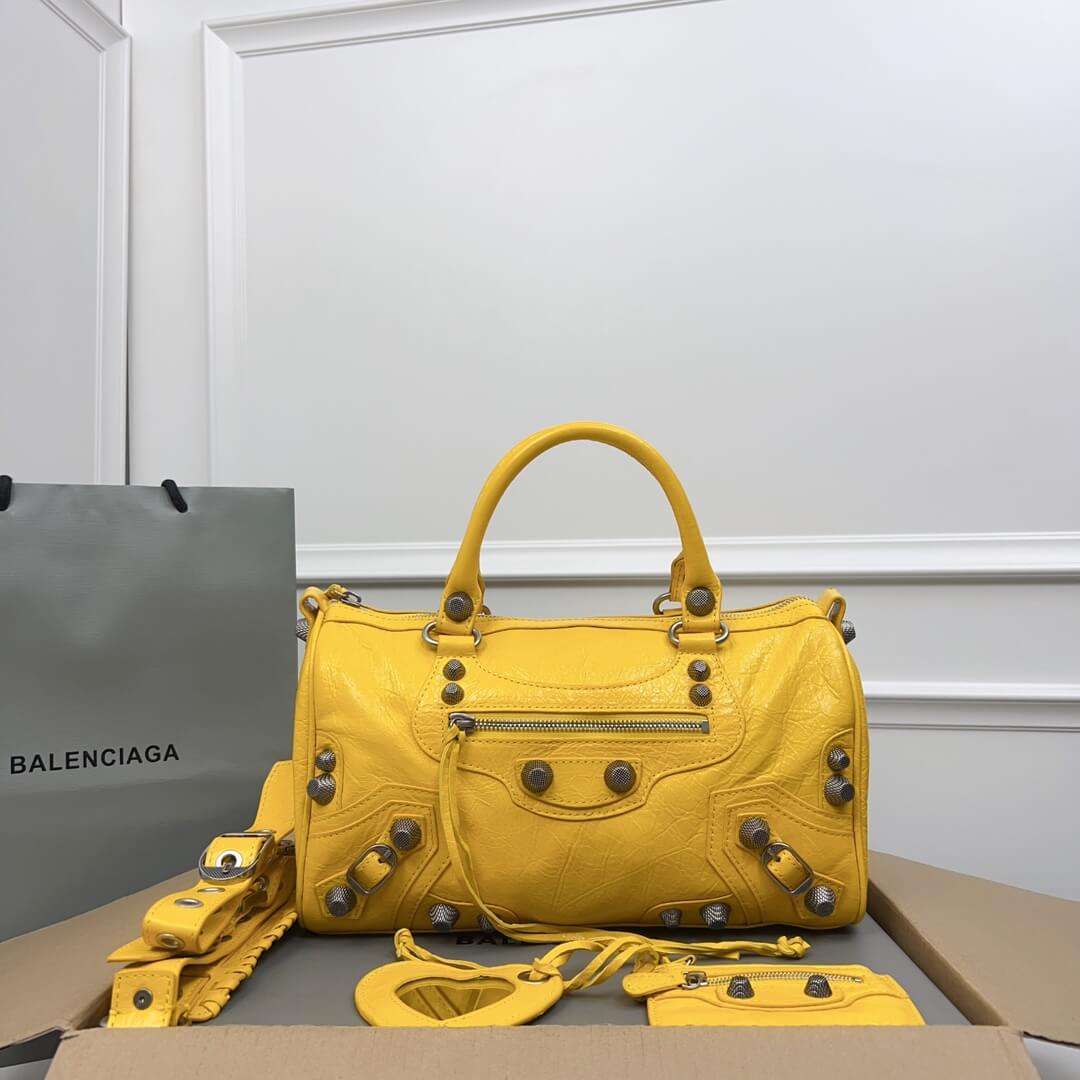 Balenciaga Classic City Yellow Bag - Image 4