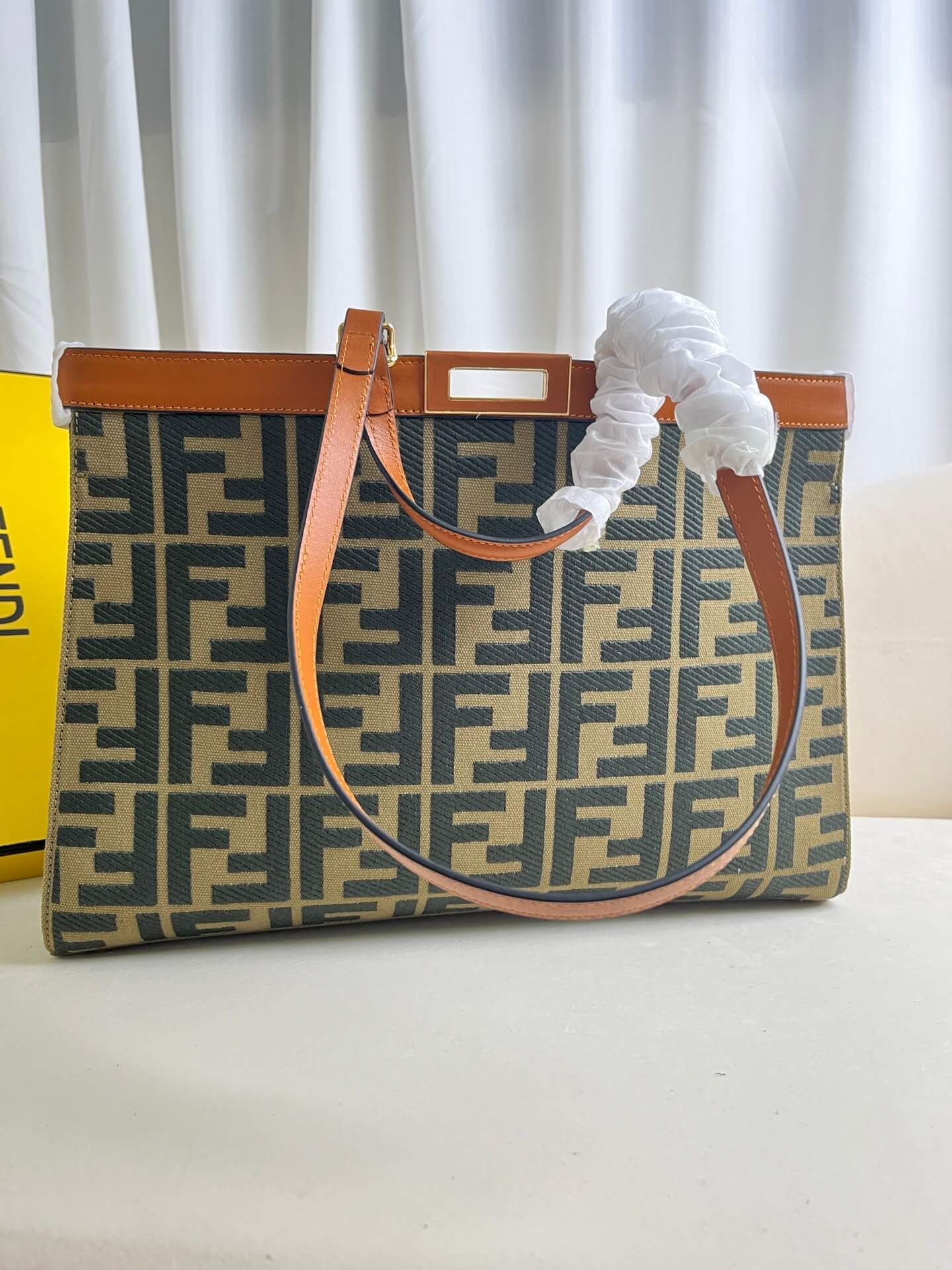 Fendi Women's X-tote Bag In Canvas With Thread-embroidered Ff Monogram