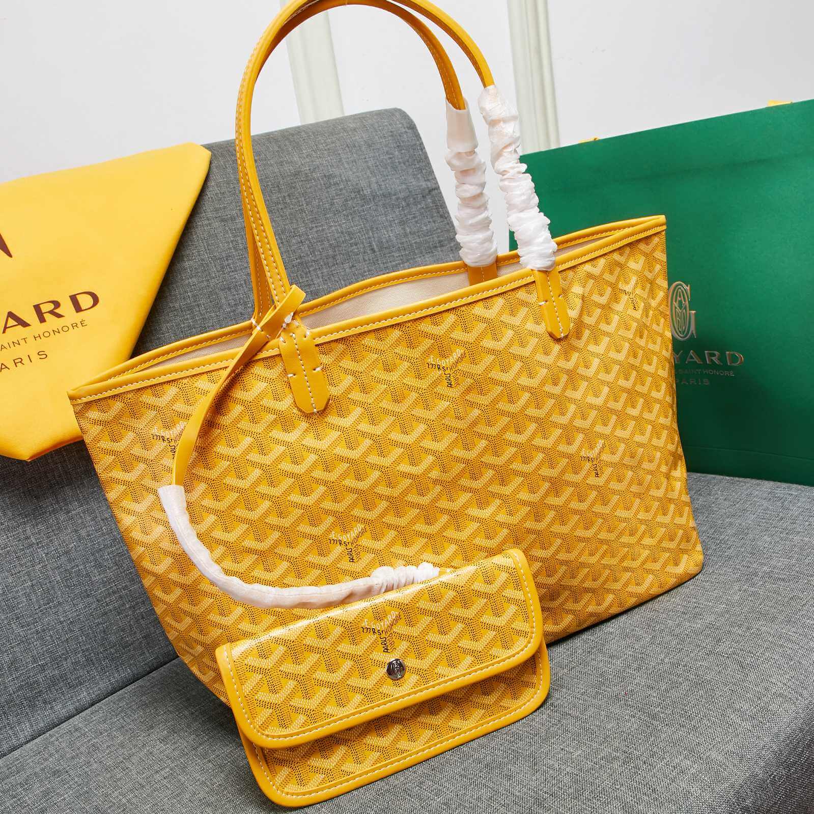 Goyard Tote Large Yellow Bag - Image 3