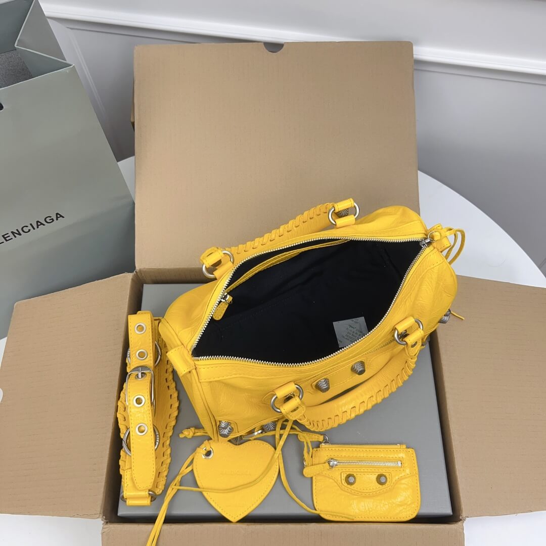 Balenciaga Classic City Yellow Bag - Image 6