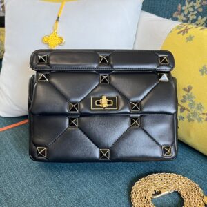Valentino Garavani Roman Stud Black Bag