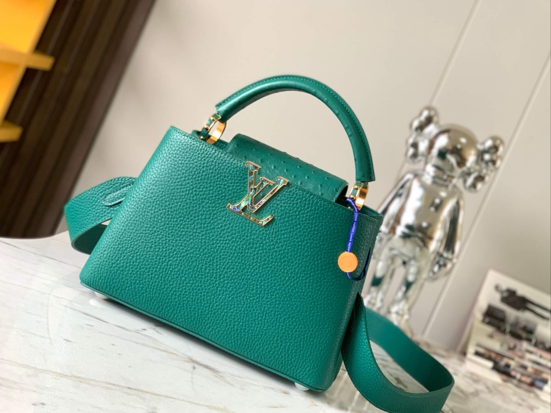 LV Capucines BB Bag in Green
