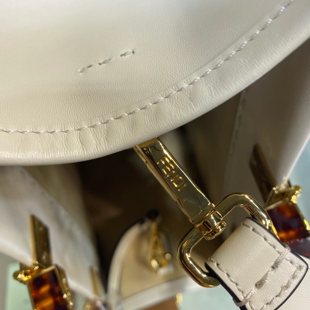 Women Fendi Sunshine Medium Bag White - Image 3
