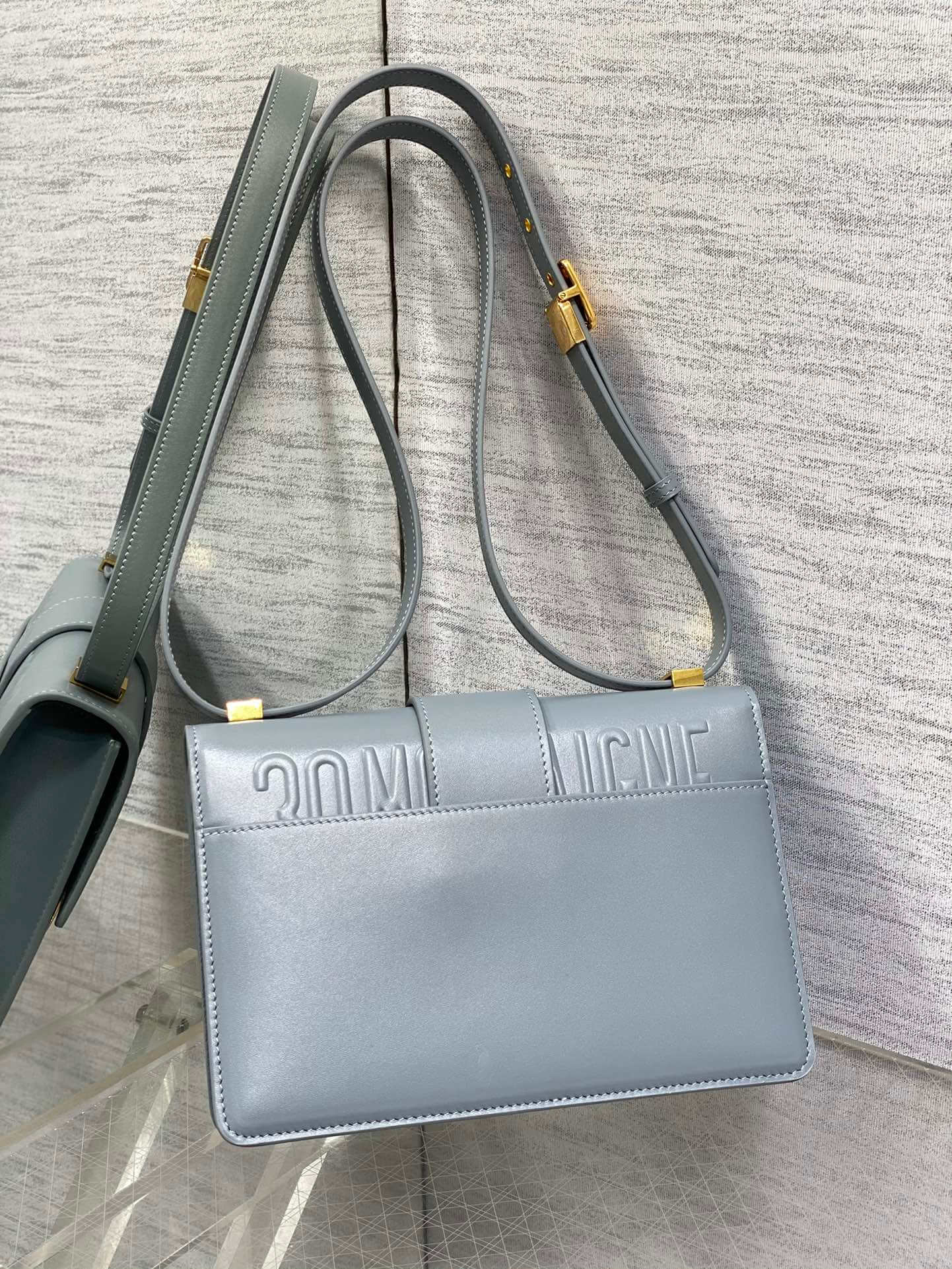 Dior Montaigne Blue-Grey Bag - Image 3
