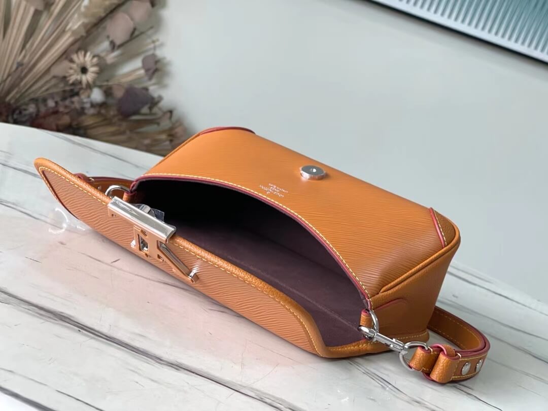 LV Buci Epi Leather Crossbody Bag Brown - Image 5