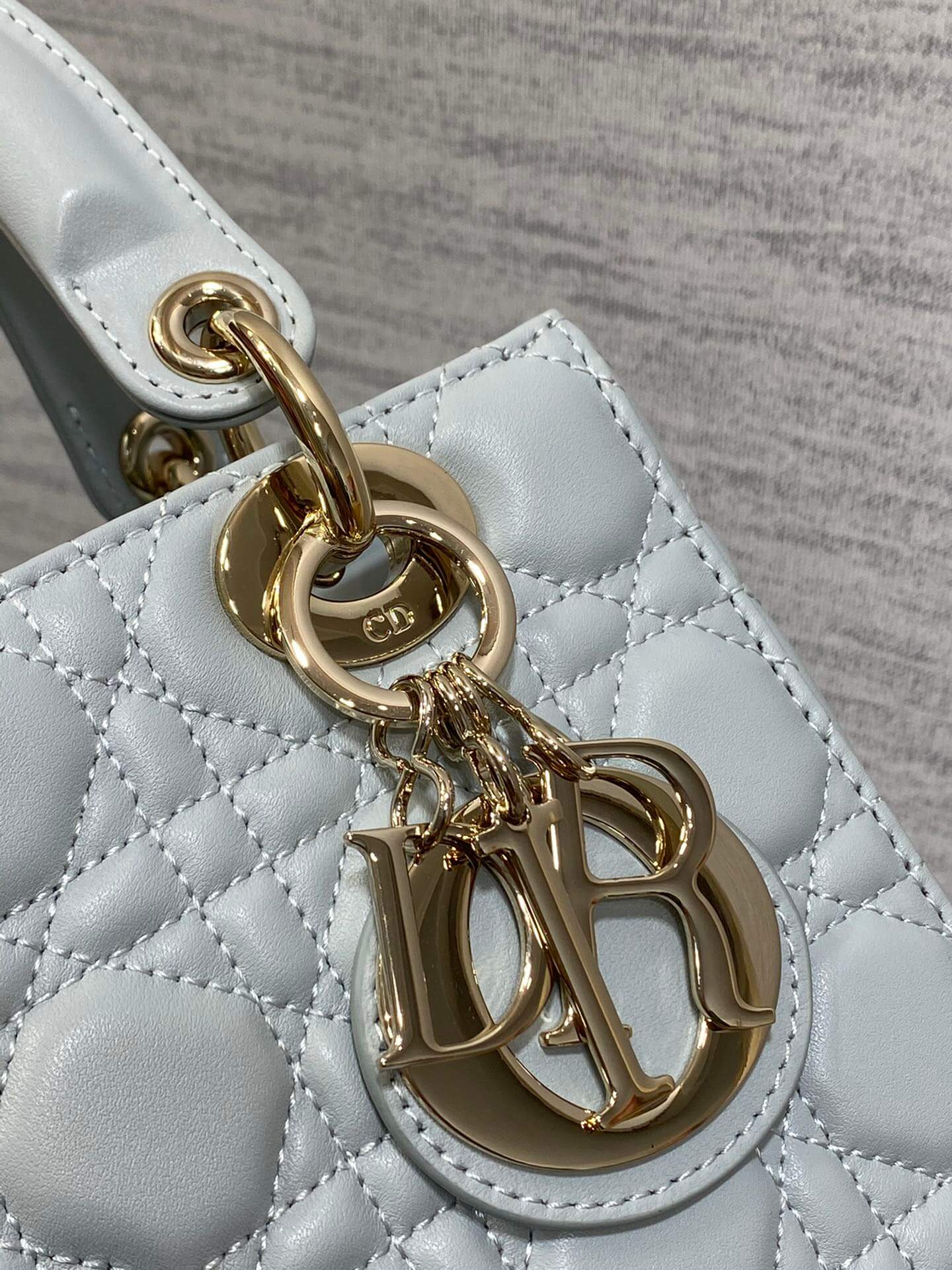 Lady Dior Bag Pearl Grey - Image 5