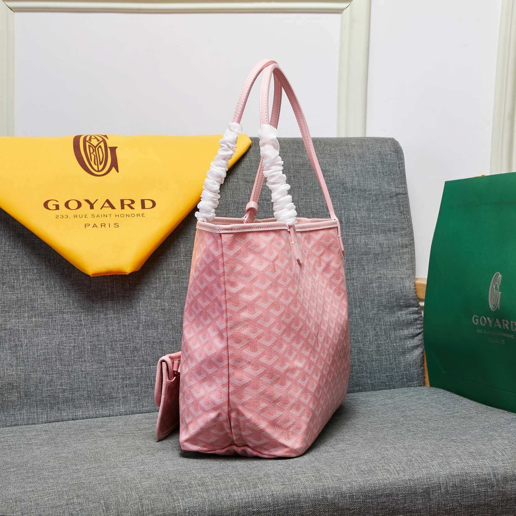 Goyard Tote Large Pink Bag - Image 7