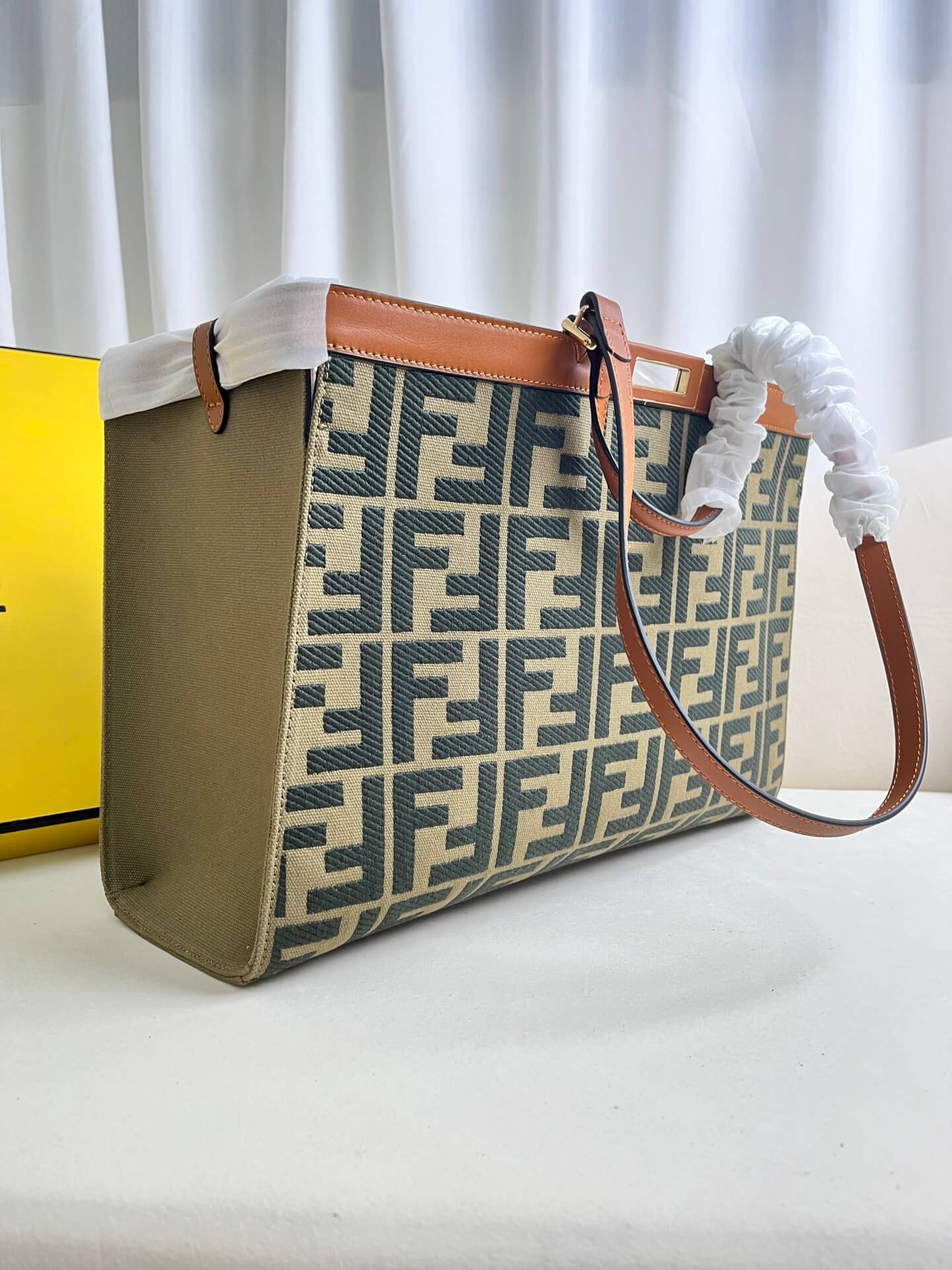 Fendi Women's X-tote Bag In Canvas With Thread-embroidered Ff Monogram - Image 7
