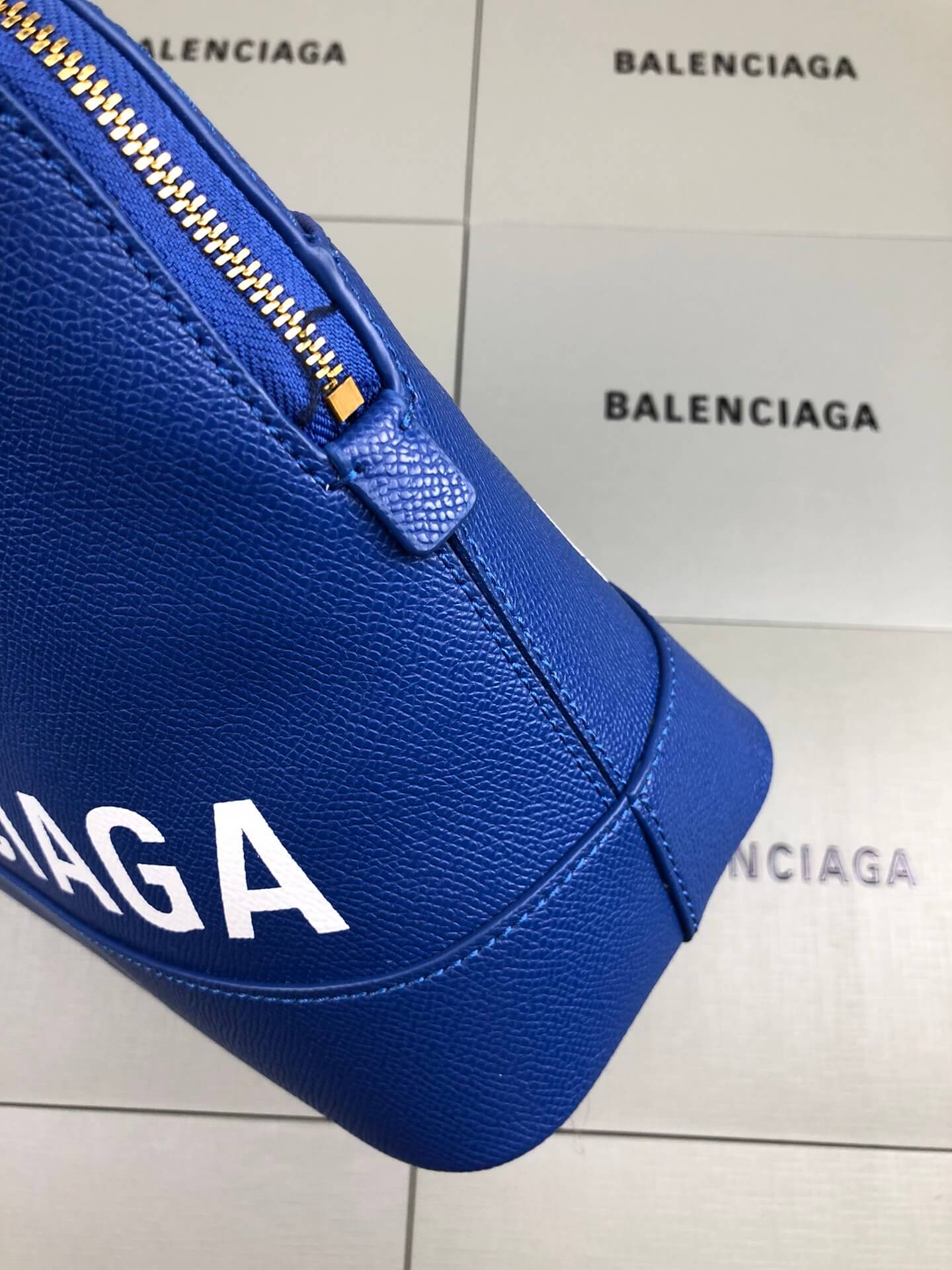 Balenciaga Ville Blue Bag - Image 5