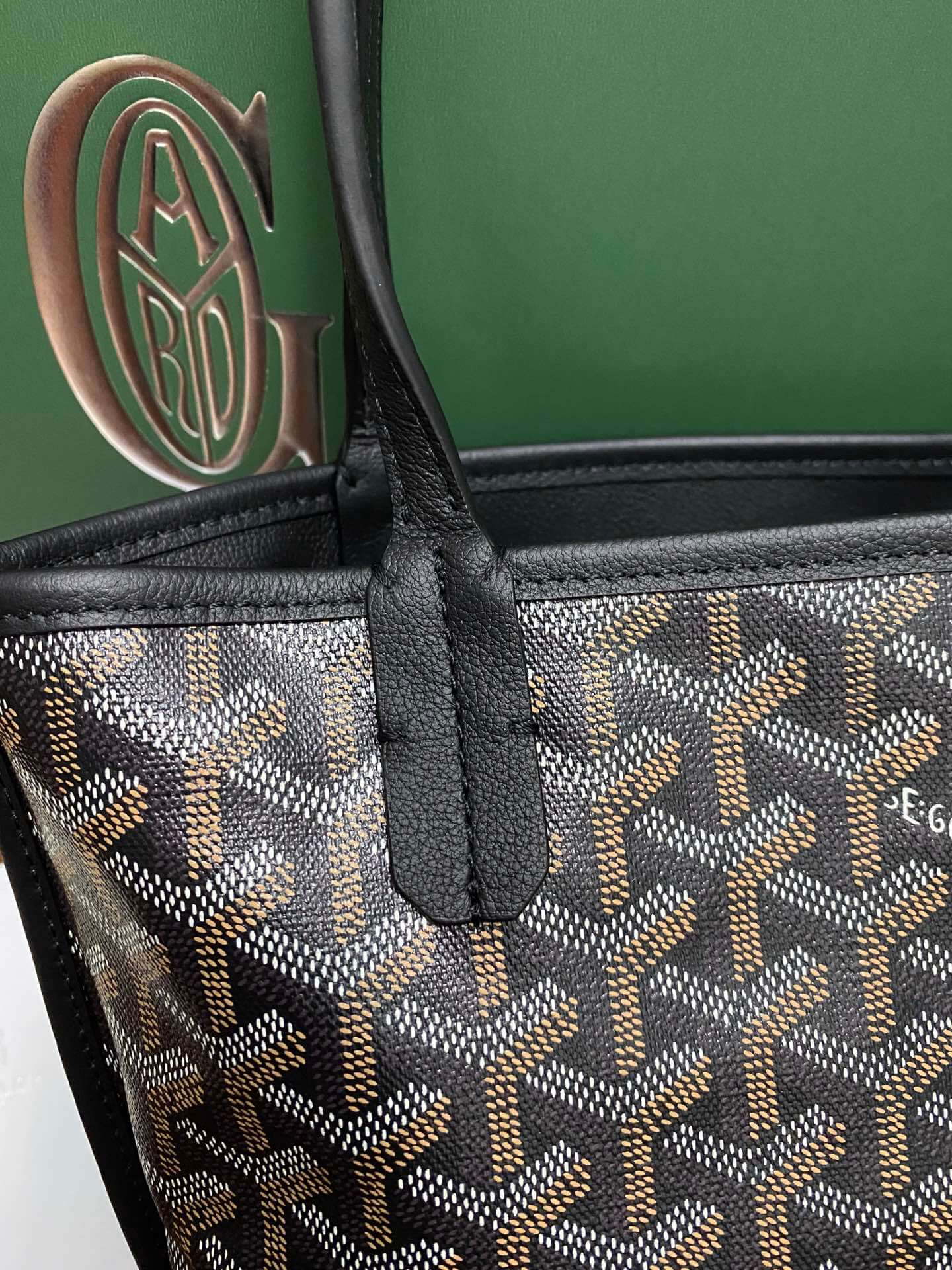 Goyard Mini Tote Black Bag - Image 6