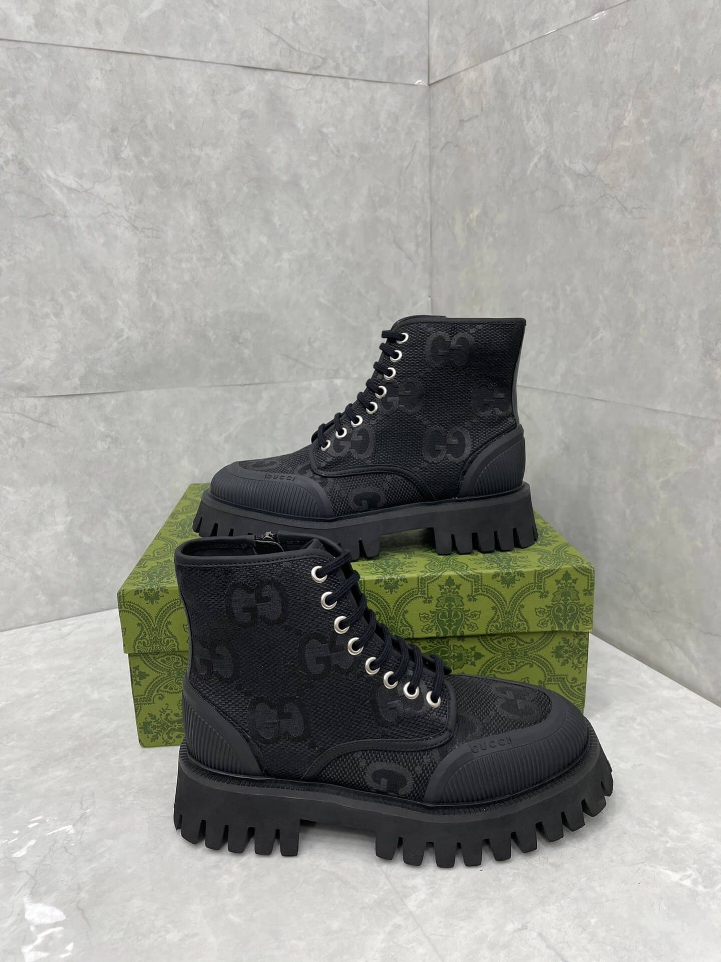 Gucci Men Ankle Black Boot - Image 6