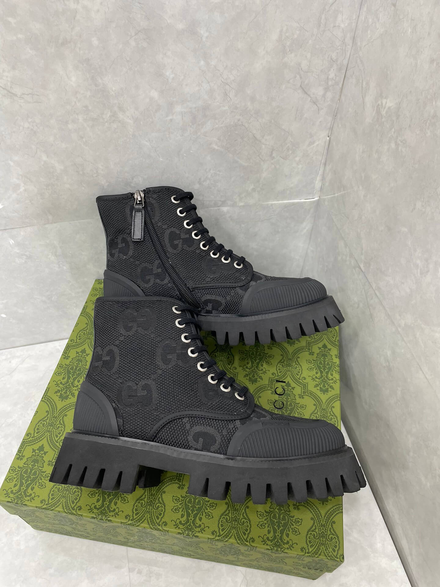 Gucci Men Ankle Black Boot