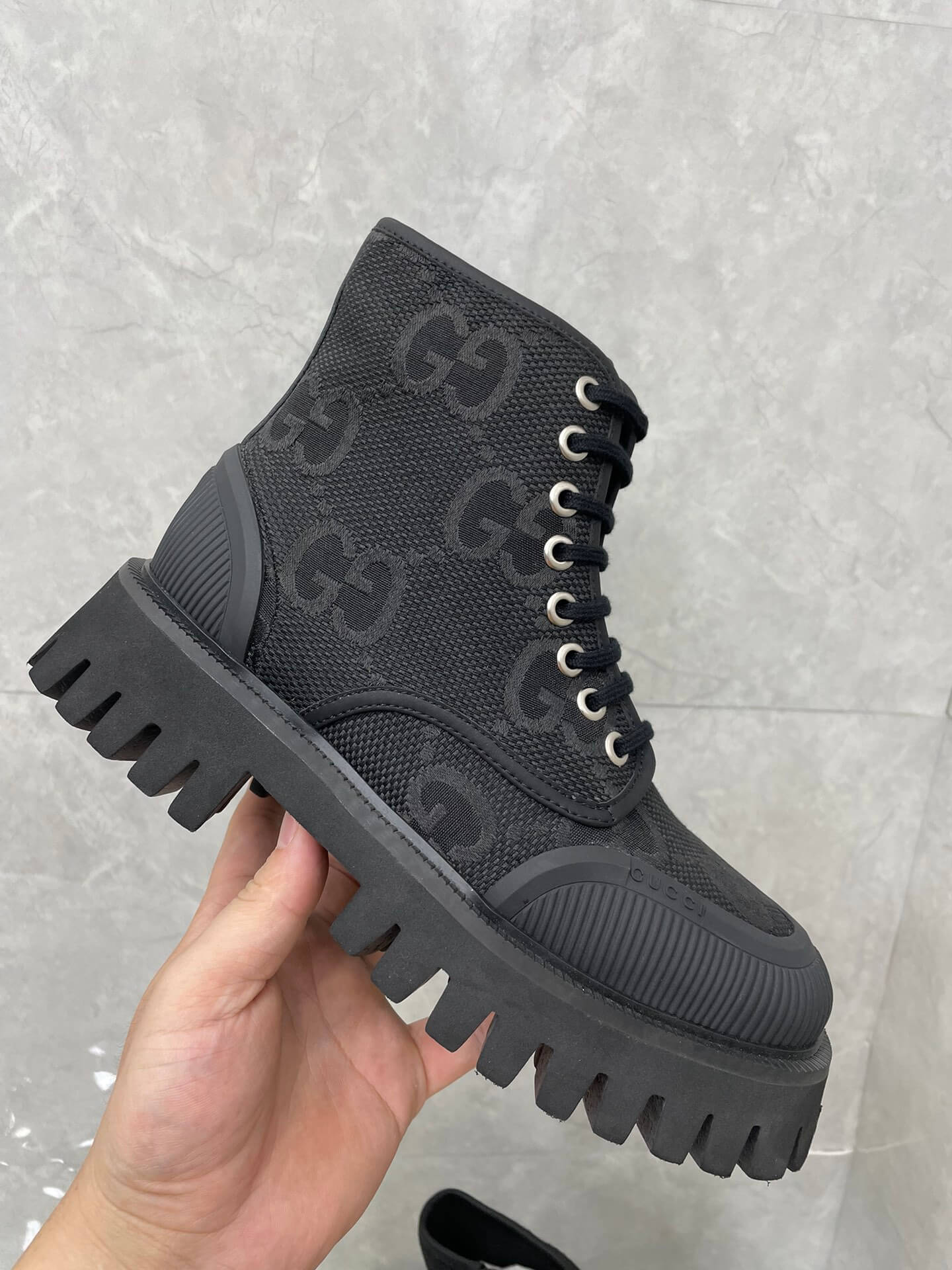 Gucci Men Ankle Black Boot - Image 3