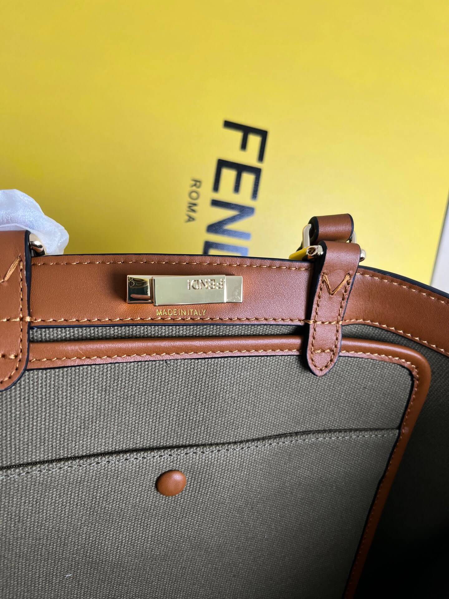 Fendi Women's X-tote Bag In Canvas With Thread-embroidered Ff Monogram - Image 3