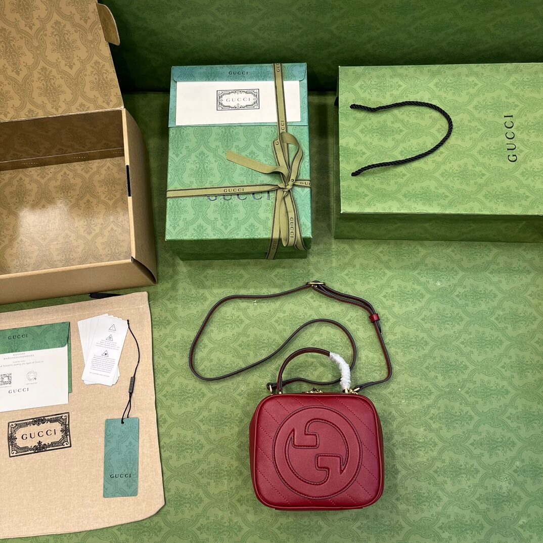 Gucci Blondie Top Handle Red Bags - Image 3
