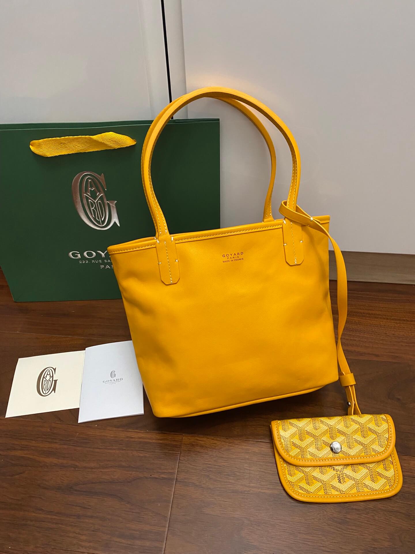 Goyard Mini Tote Yellow Bag - Image 3