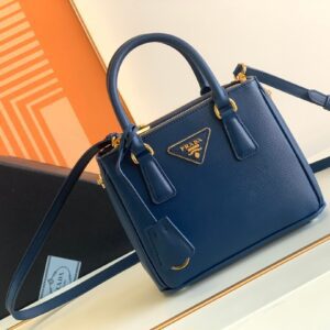 Prada Galleria Saffiano Blue Bag