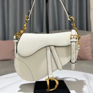 Dior Saddle Bag In White