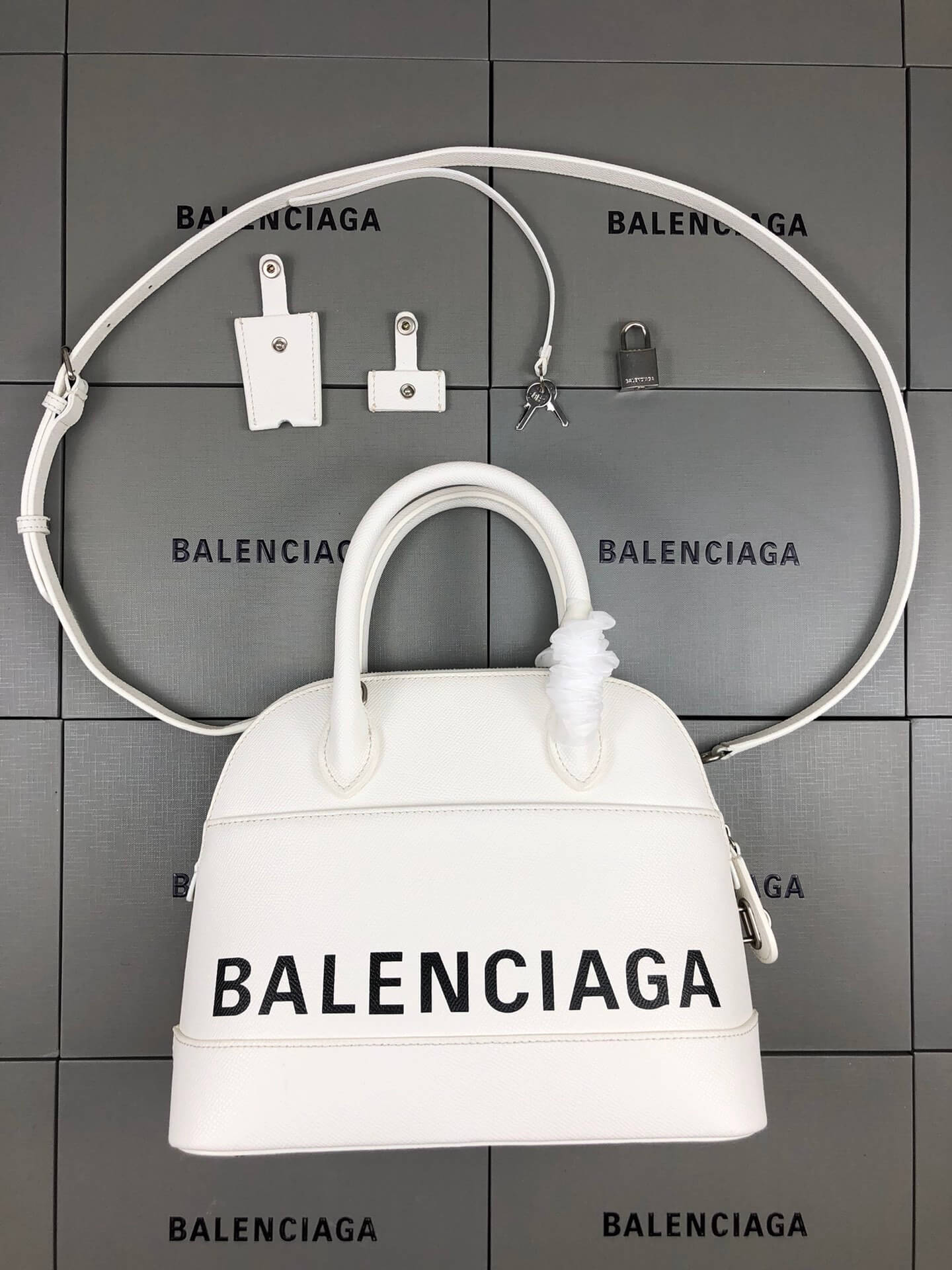 Balenciaga Ville White Bag