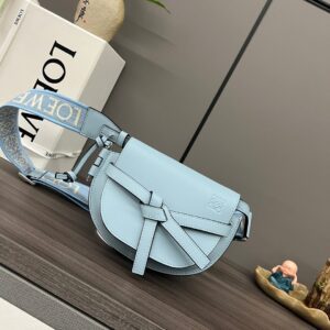 Loewe Gate Small Jacquard-trimmed Shoulder Bag