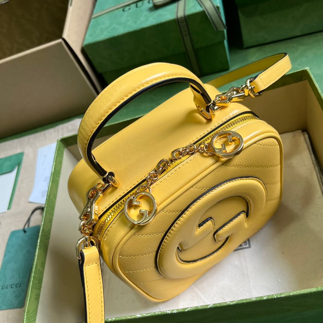 Gucci Blondie Top Handle Yellow Bags - Image 7