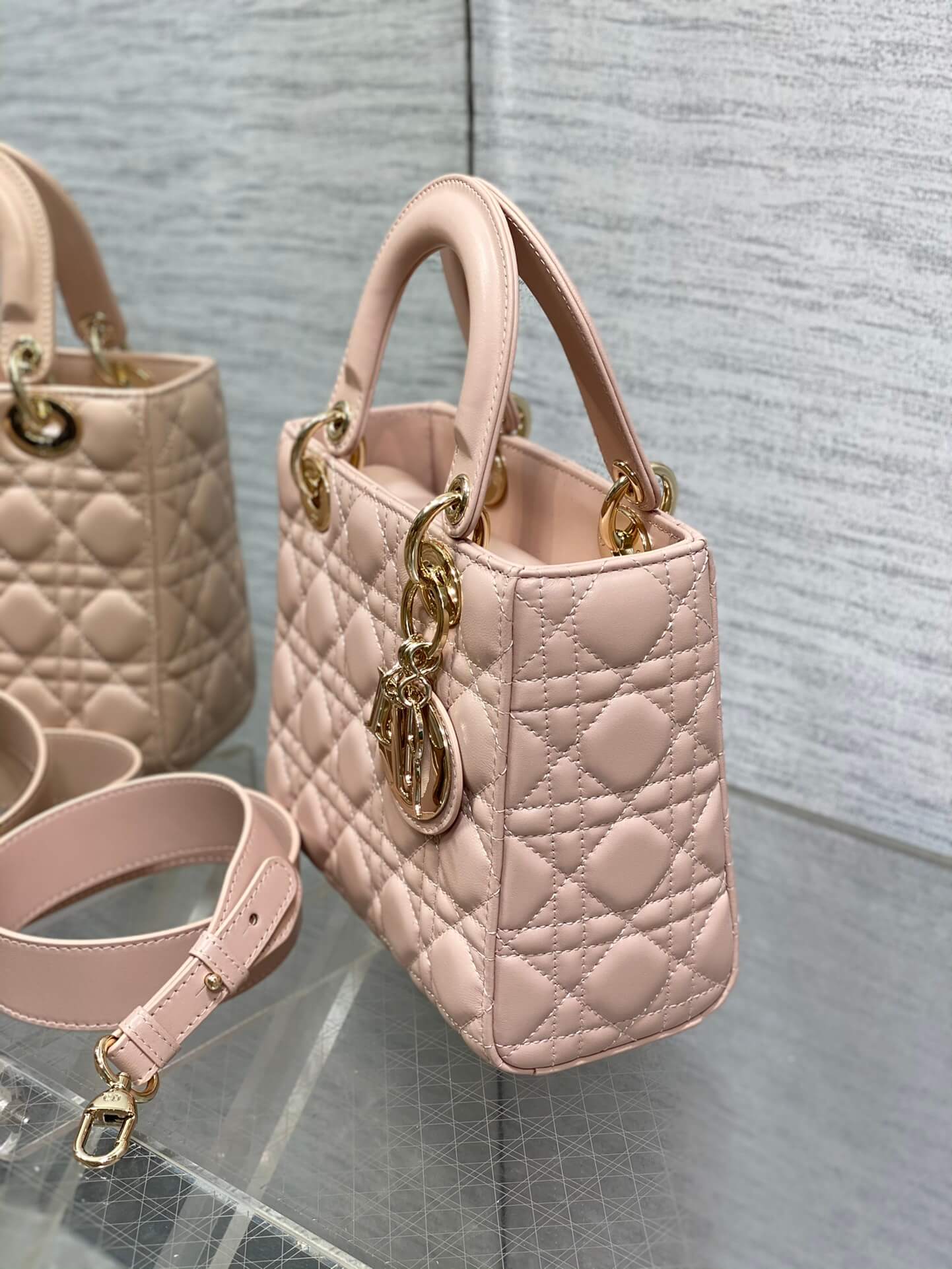 Lady Dior Bag Powder Pink - Image 9