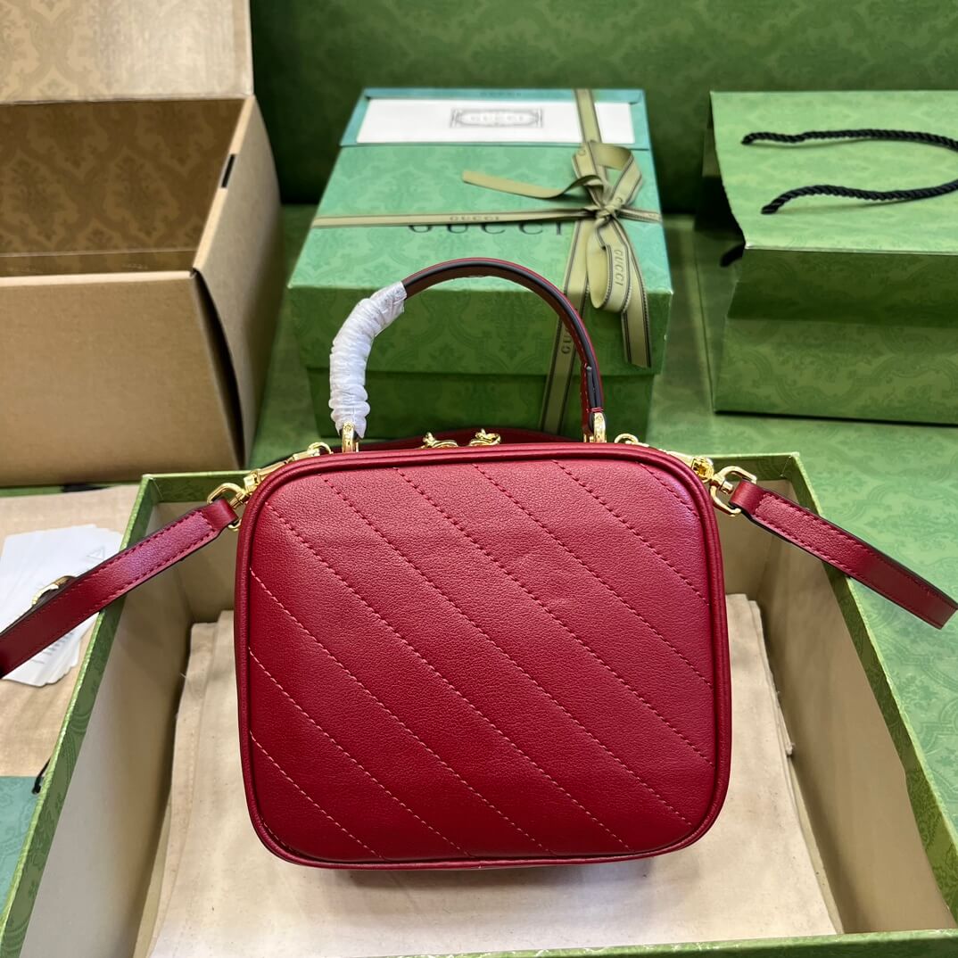 Gucci Blondie Top Handle Red Bags - Image 9