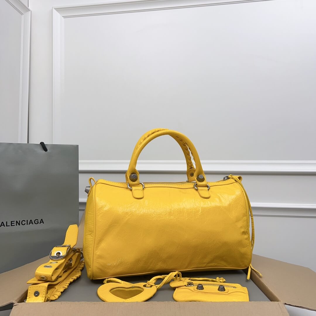 Balenciaga Classic City Yellow Bag - Image 8