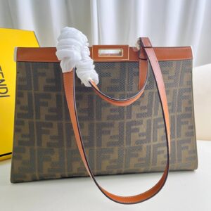 Fendi Women's X-tote Bag In Canvas With Thread-embroidered Ff Monogram