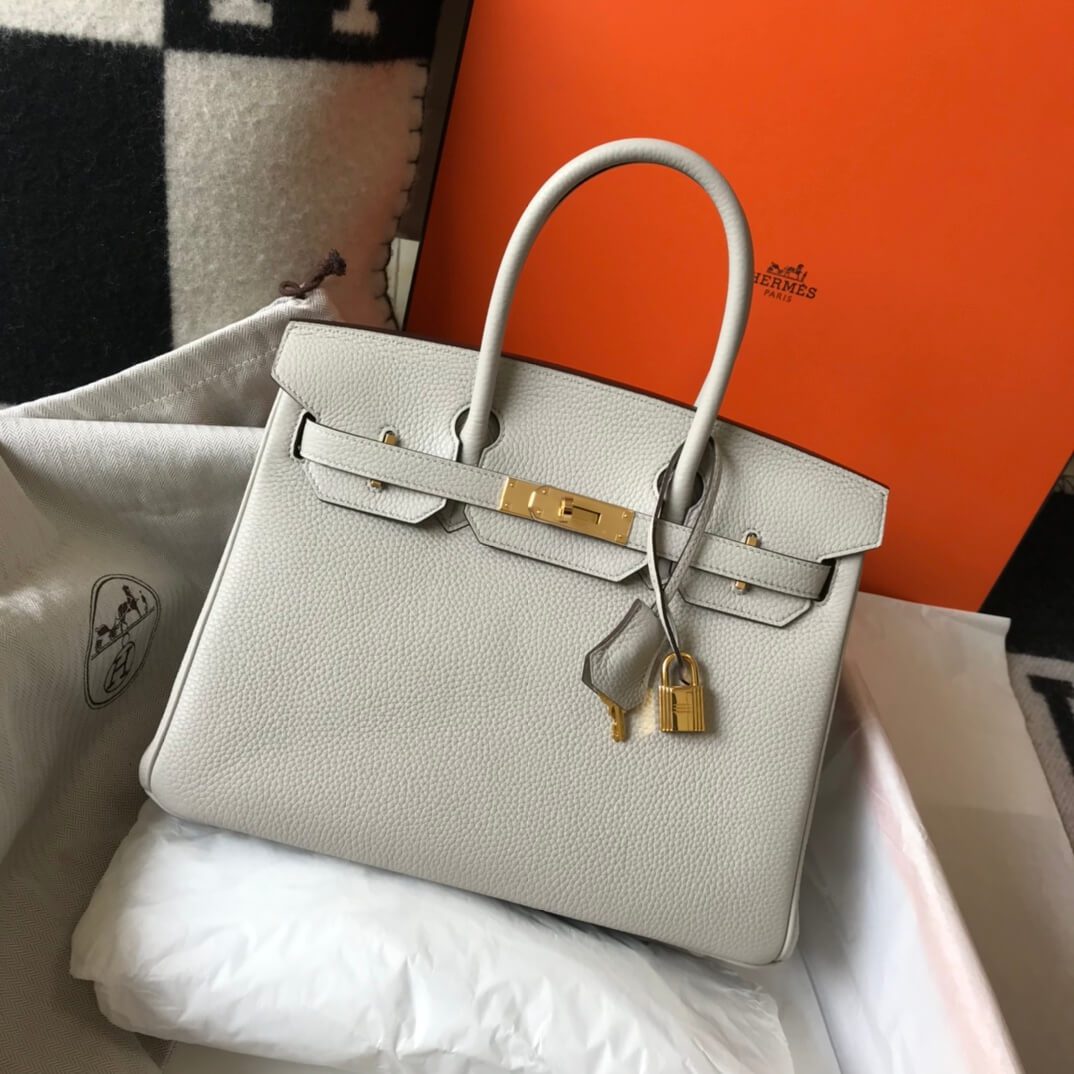 Hermes Birkin Gris Perle Bag