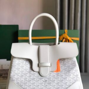 Goyard Saigon Tote White Bag