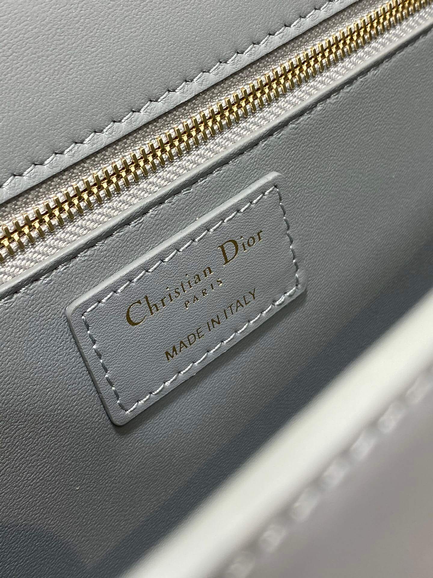 Dior Montaigne Stone Grey Bag - Image 8