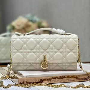 Miss Dior Top Handle Bag White