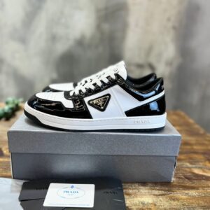 Prada Men's Downtown Sneakers in Patent Leather