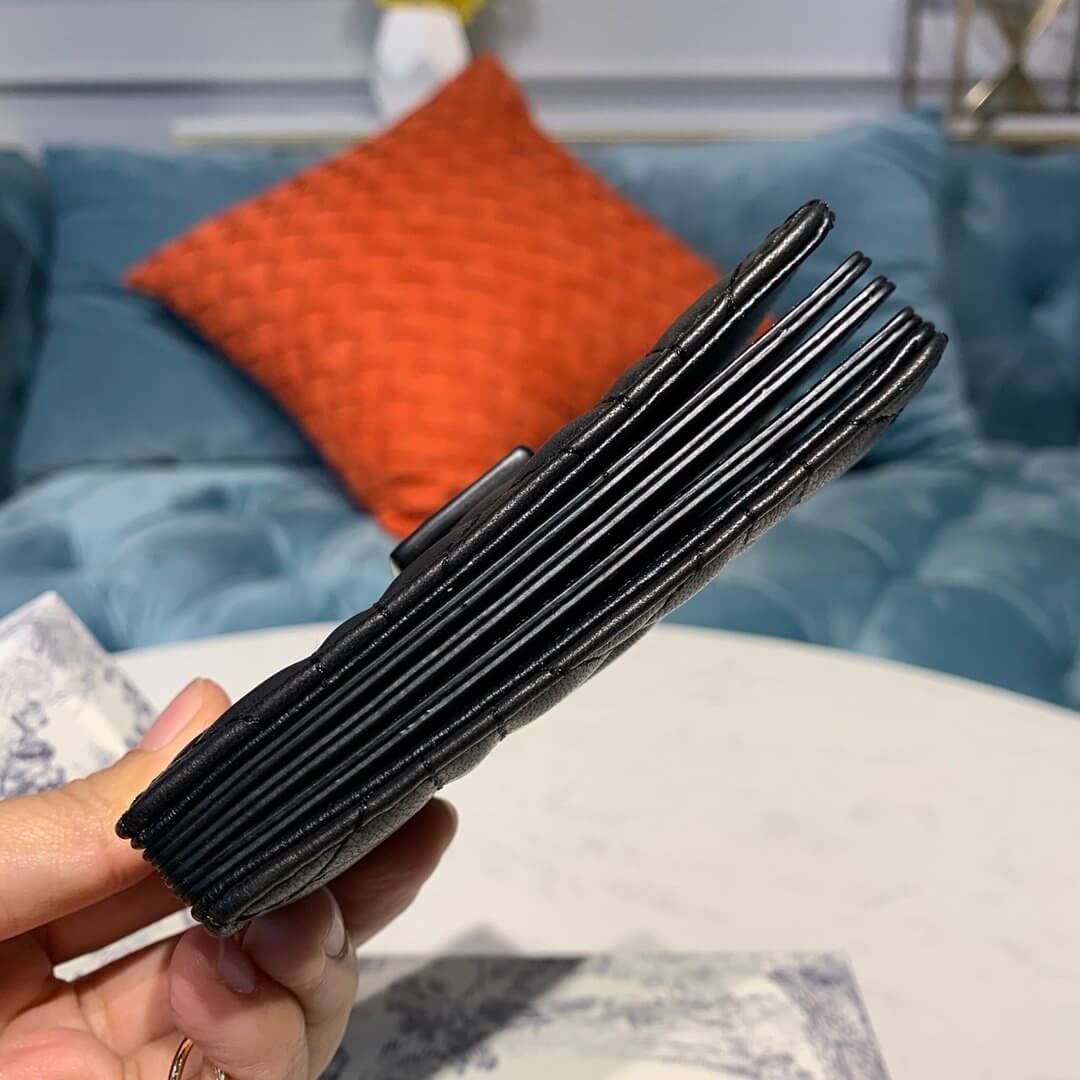 Dior Dior 5-Gusset Card Holder Black - Image 6
