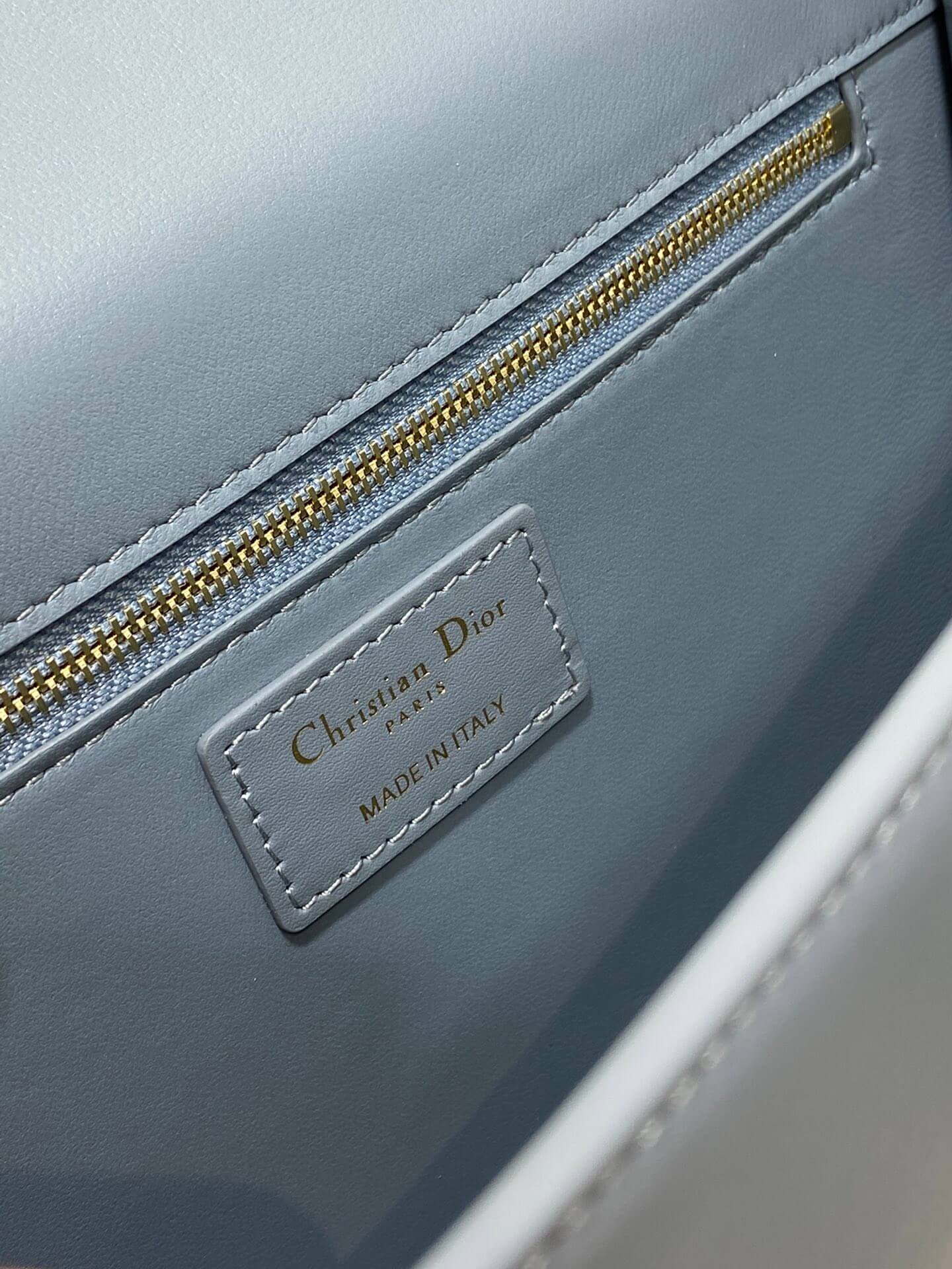 Dior Montaigne Blue-Grey Bag - Image 8