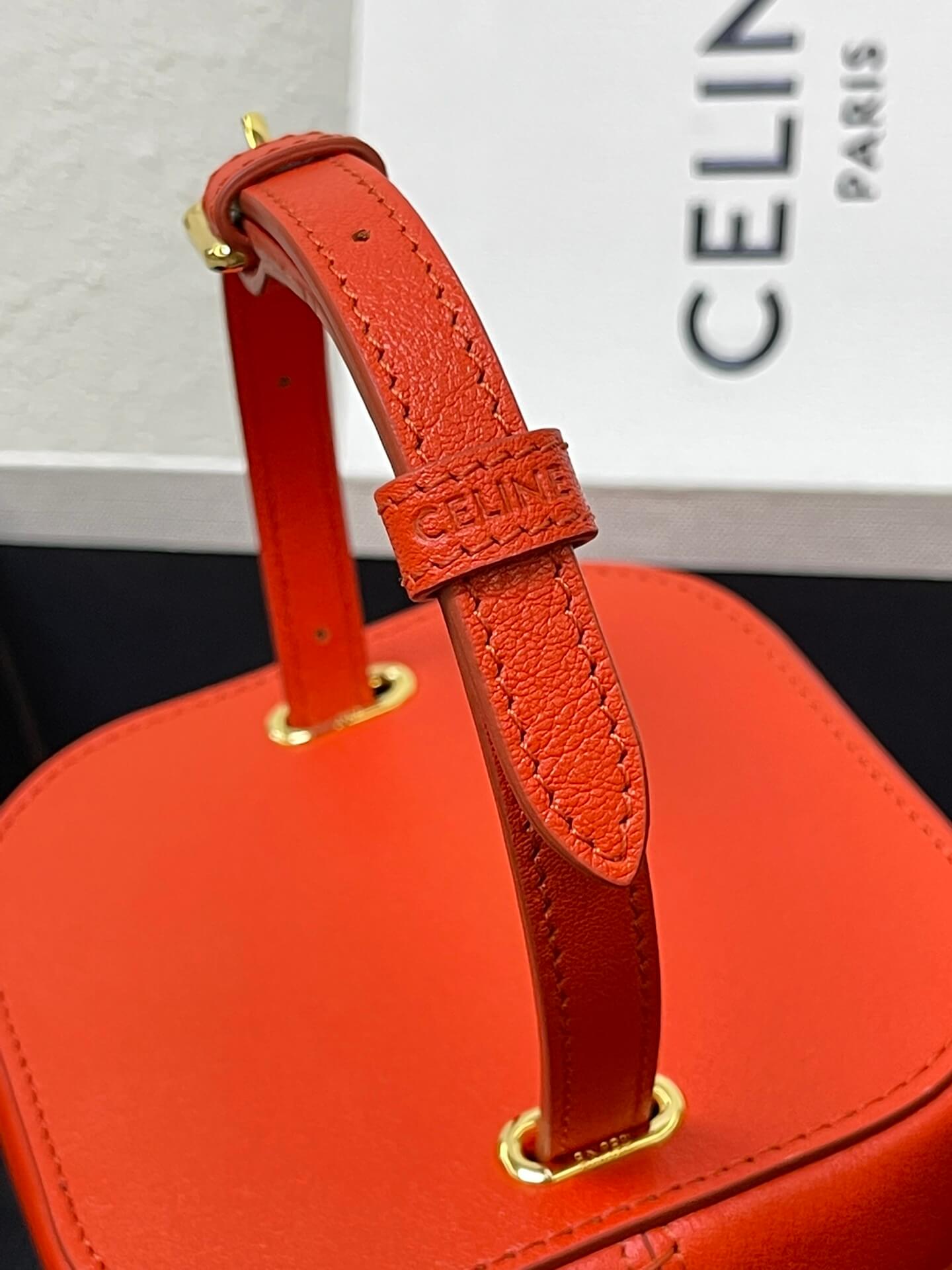 Celine Box Cuir Bag in Red - Image 5