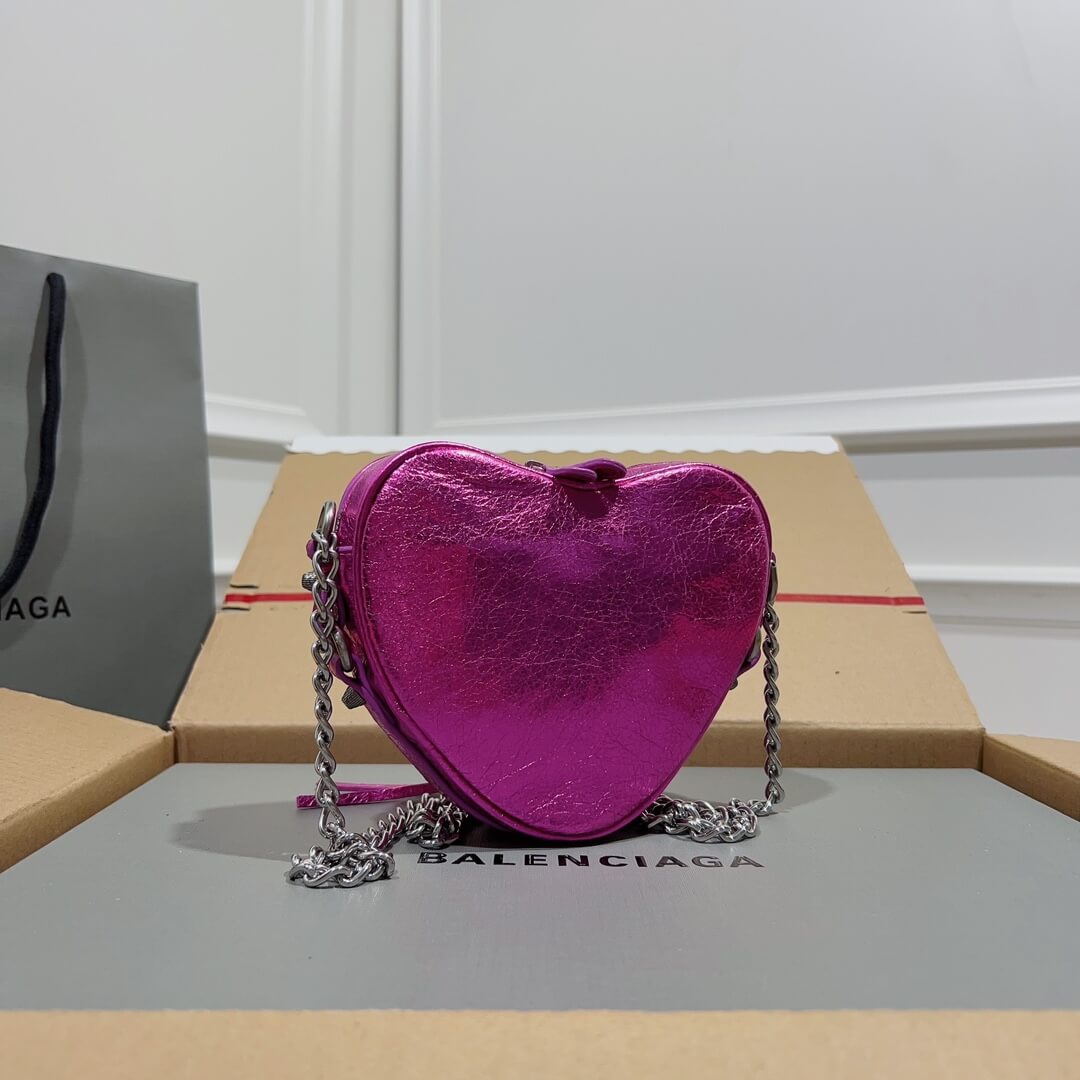 Balenciaga Mini Le Cagole Heart Bag - Image 7