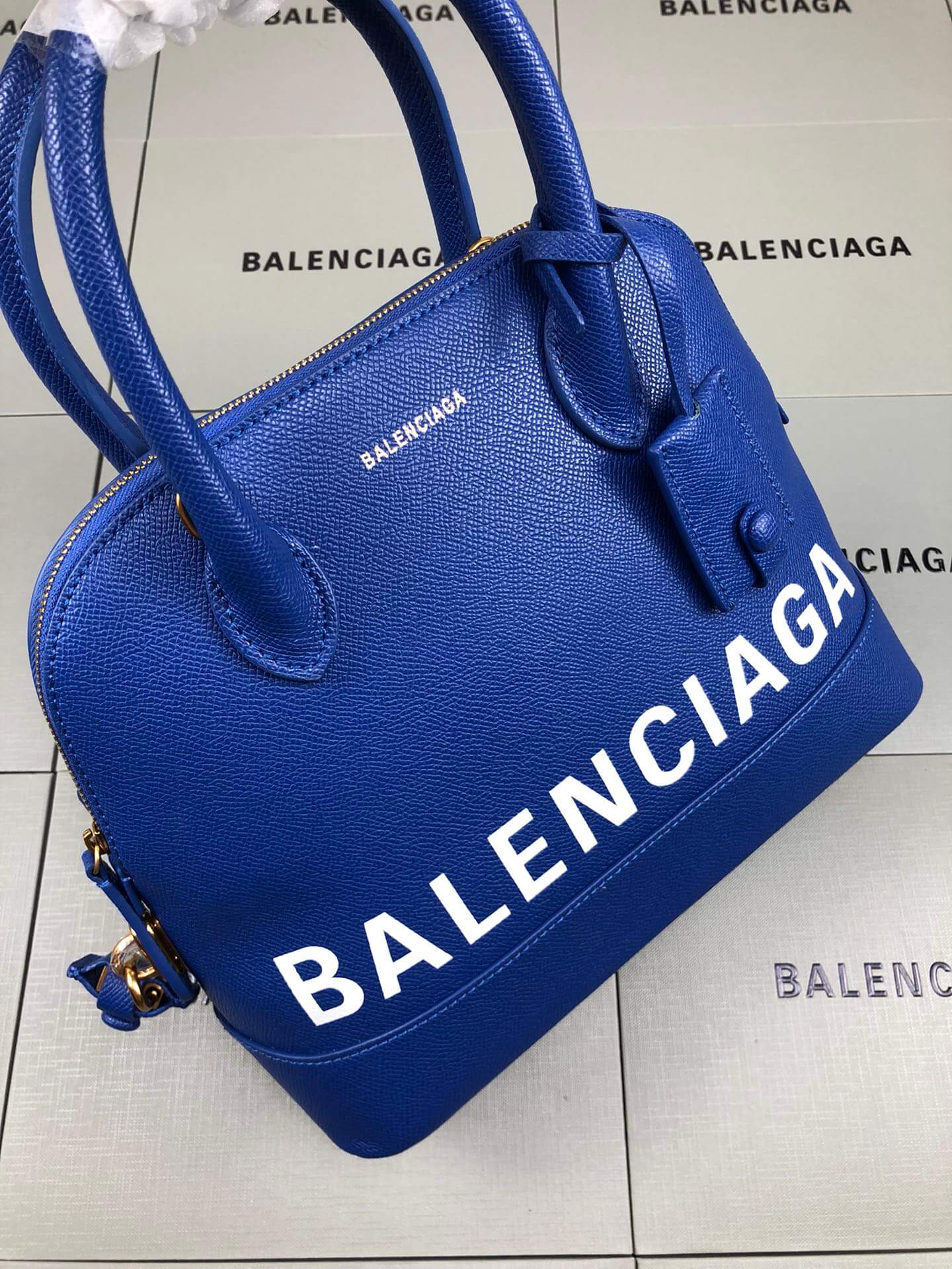 Balenciaga Ville Blue Bag - Image 8