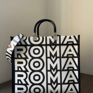 Fendi Sunshine Roma Bag Capsule Leather Black/White