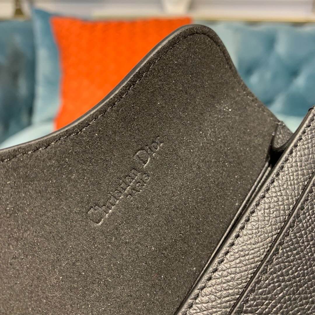 Dior Saddle Flap Card Holder Black - Image 8