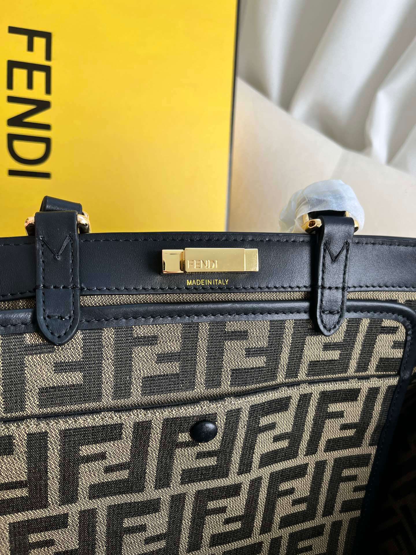 Fendi Women’s X-tote Bag In Canvas With Thread-embroidered Ff Monogram - Image 8