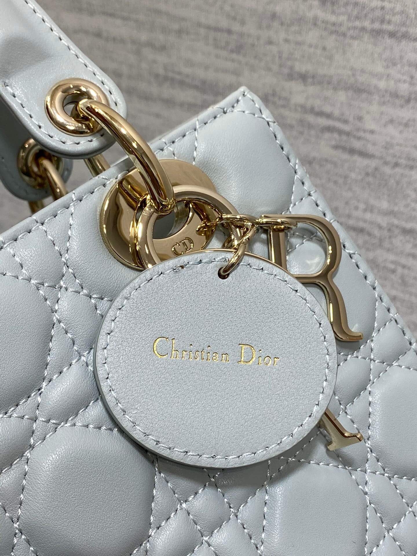Lady Dior Bag Pearl Grey - Image 7