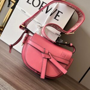 Loewe Gate Small Jacquard-trimmed Shoulder Bag
